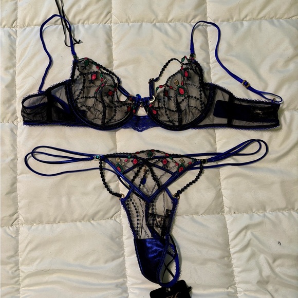 Honey Birdette Leah Set - Bra 34B and Thong L - Picture 3 of 5
